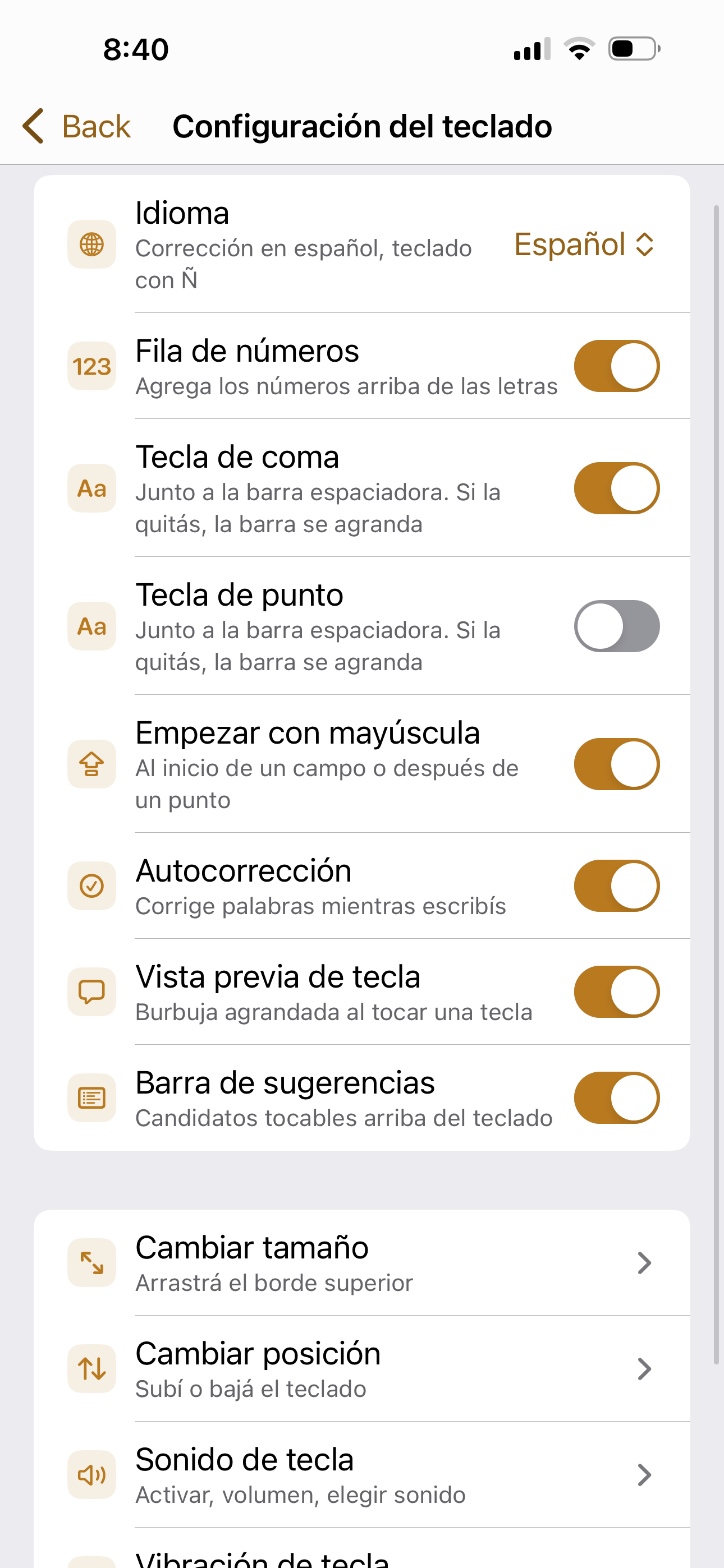 Pantalla de configuraci&oacute;n general de PskBoard